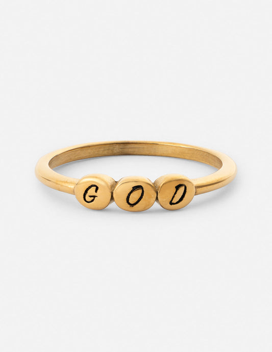 God Letter Ring – Christian Ring
