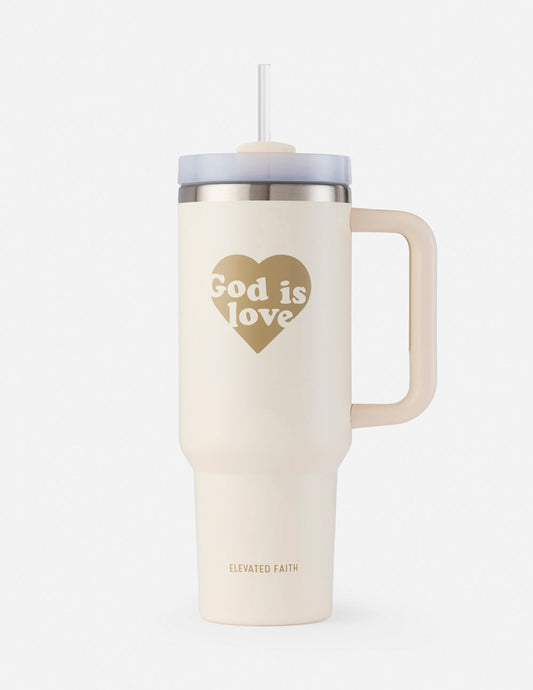 God is Love 40 oz Tumbler – Christian Tumbler