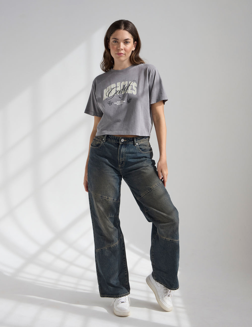 God of Miracles Cropped Women's Tee – Christian T-Shirt
