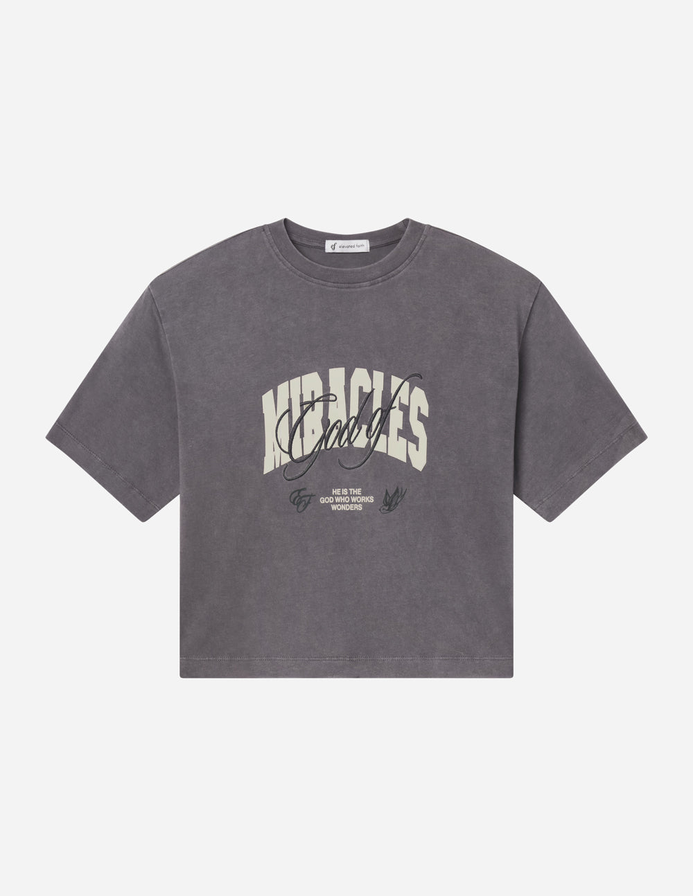 God of Miracles Cropped Women's Tee – Christian T-Shirt
