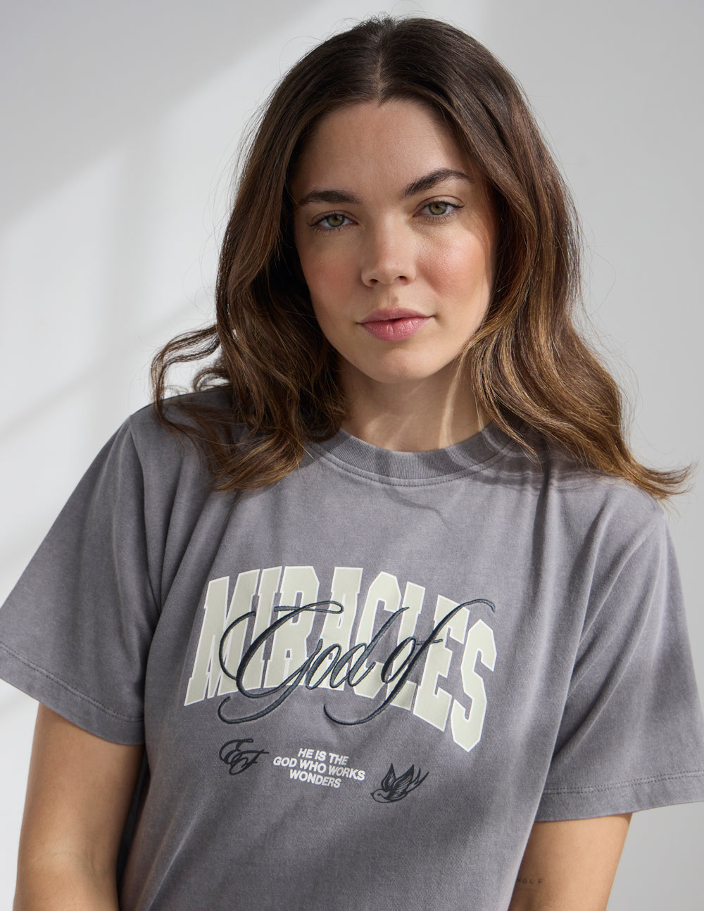 God of Miracles Cropped Women's Tee – Christian T-Shirt