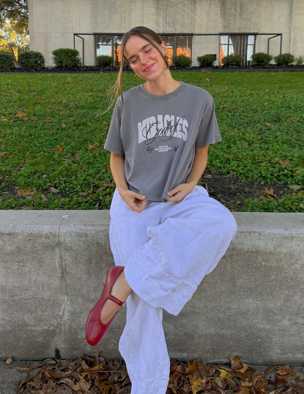 God of Miracles Cropped Women's Tee – Christian T-Shirt