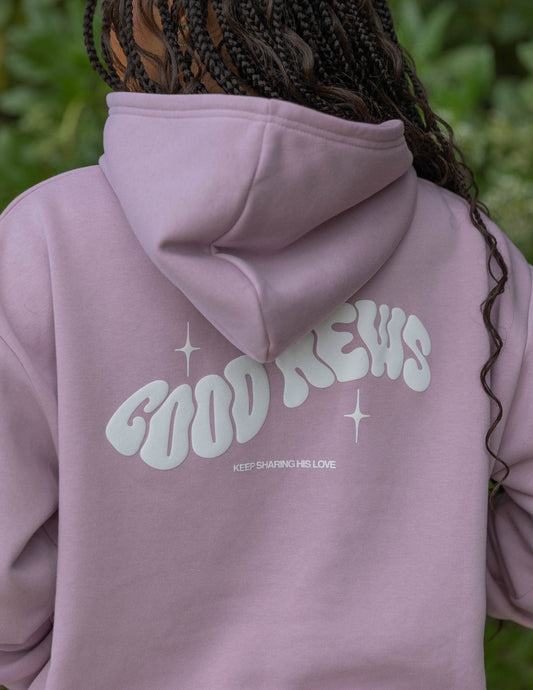 Good News Pink Unisex Hoodie – Christian Hoodie