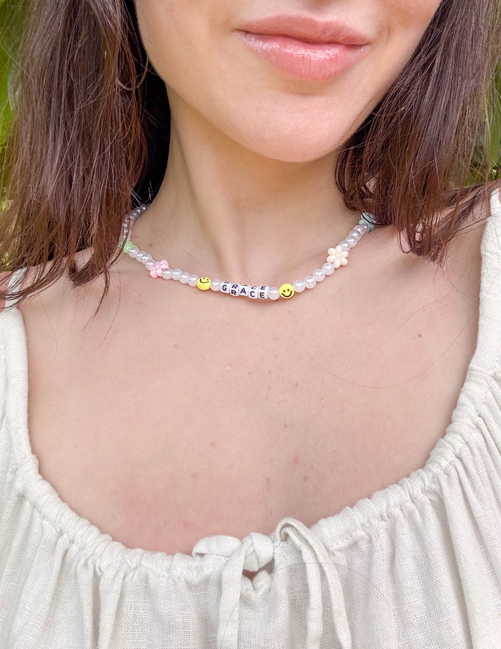 Grace Letter Necklace – Christian Necklace