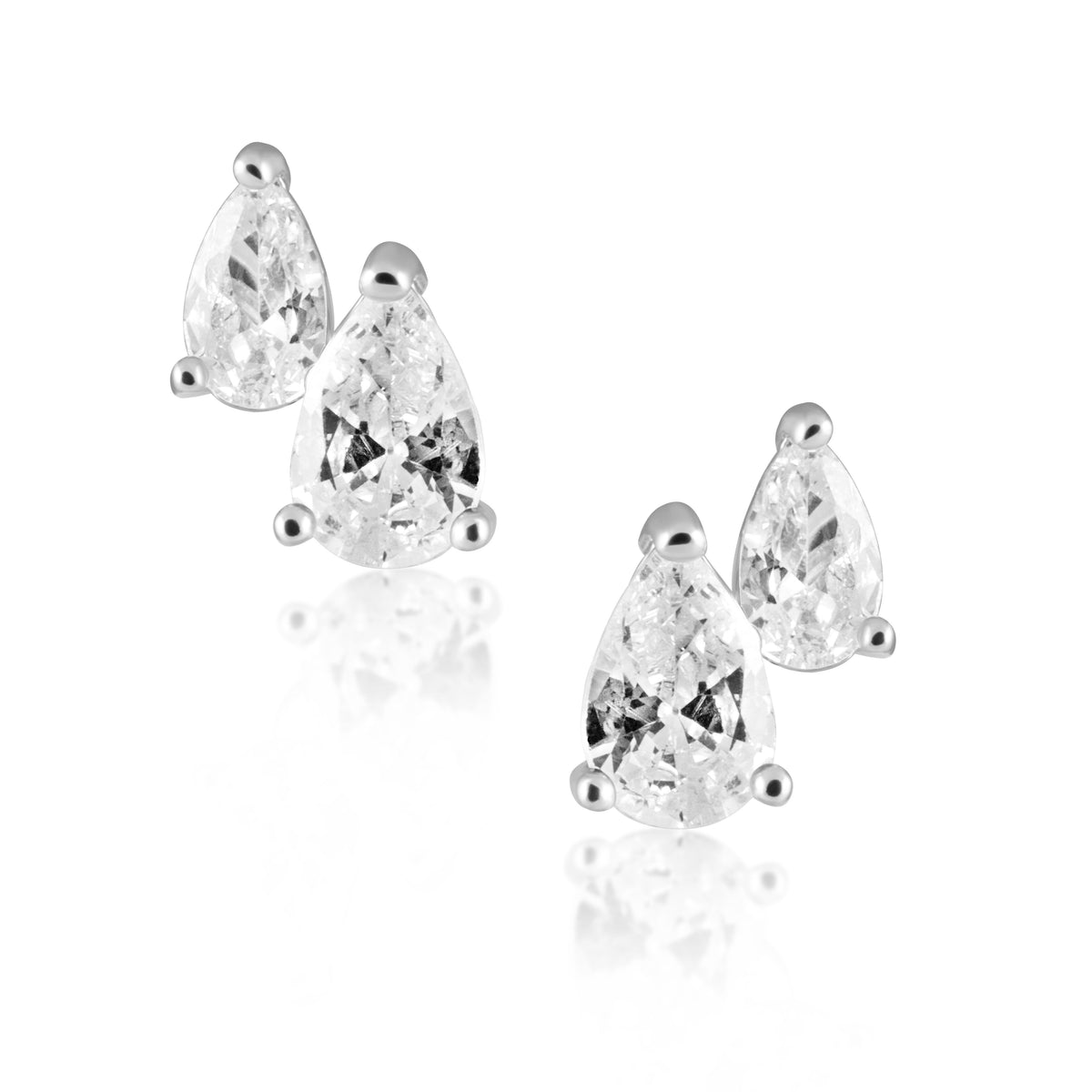 Harmony Mini Pear Studs — Soul Flow Apparel