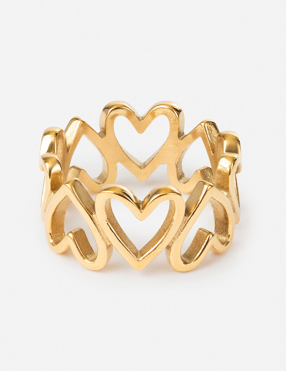 Heart Chain Ring – Christian Ring