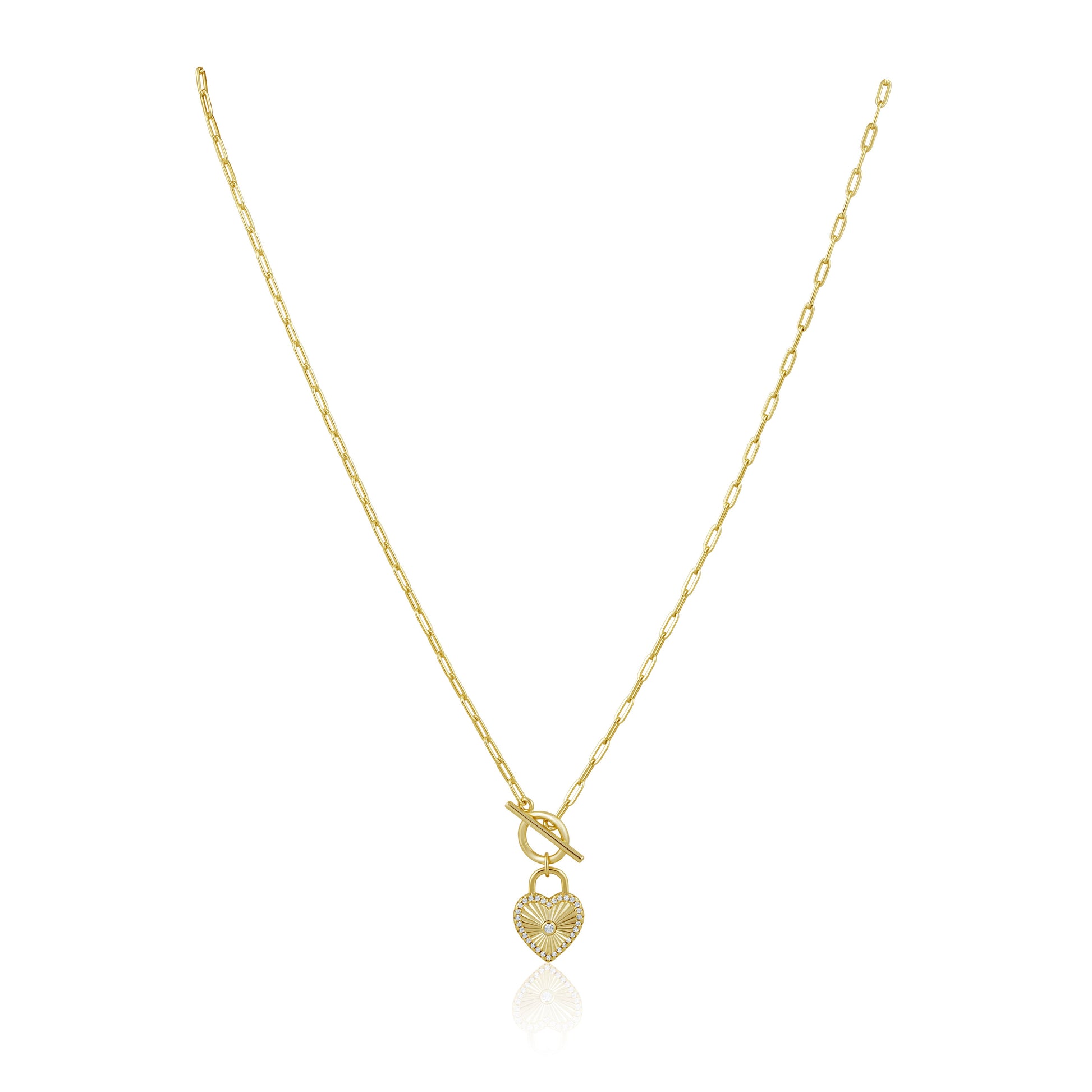 Heart Locked Toggle Necklace — Soul Flow Apparel
