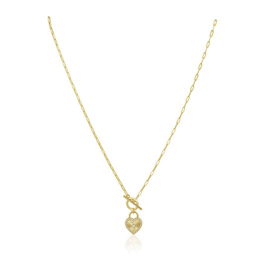 Heart Locked Toggle Necklace — Soul Flow Apparel