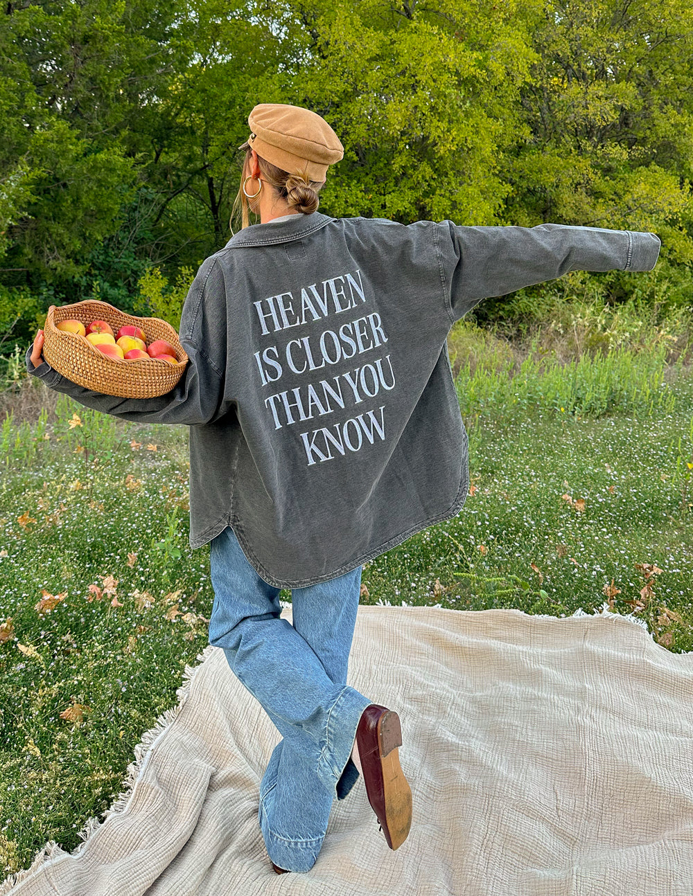 Heaven Is Closer Shacket – Christian Jacket