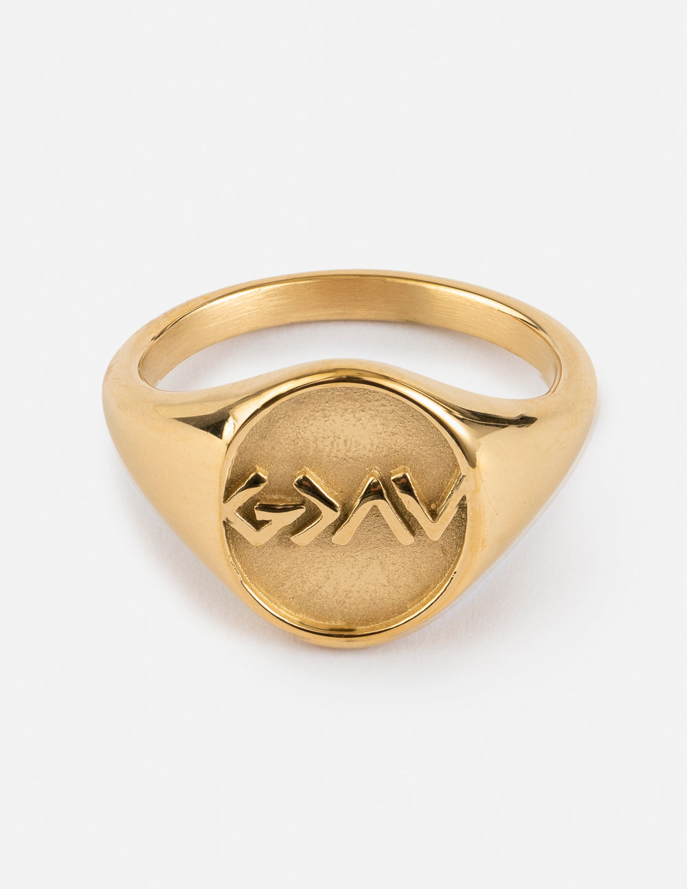 Highs and Lows Signet Ring – Christian Ring