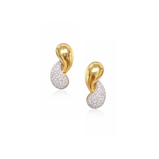 Pave Raindrop Earring, view 20 — Soul Flow Apparel