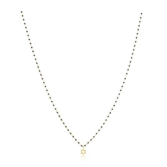 Elsa Mini Star of David Black, view 23 — Soul Flow Apparel