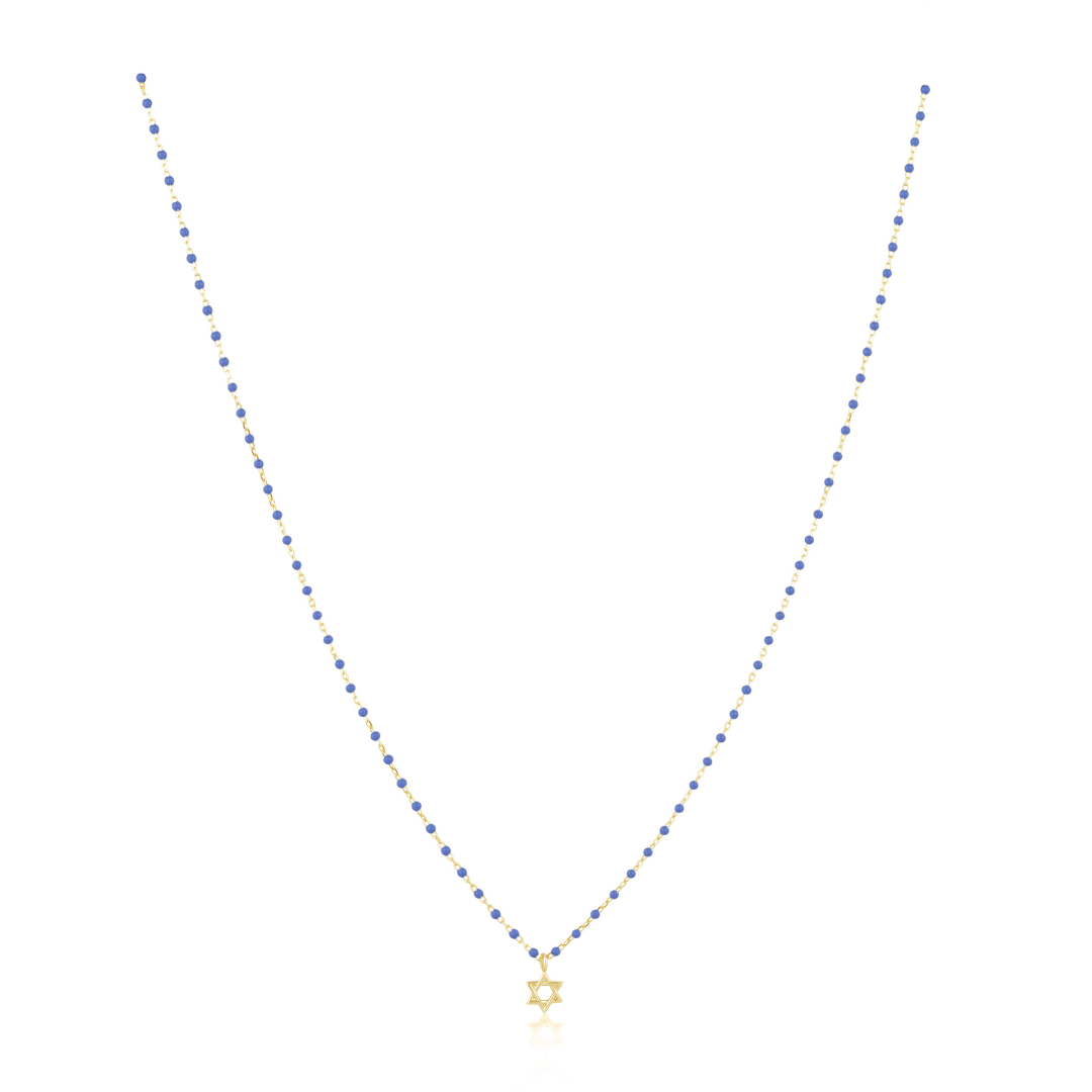 Elsa Mini Star of David Navy, view 27 — Soul Flow Apparel