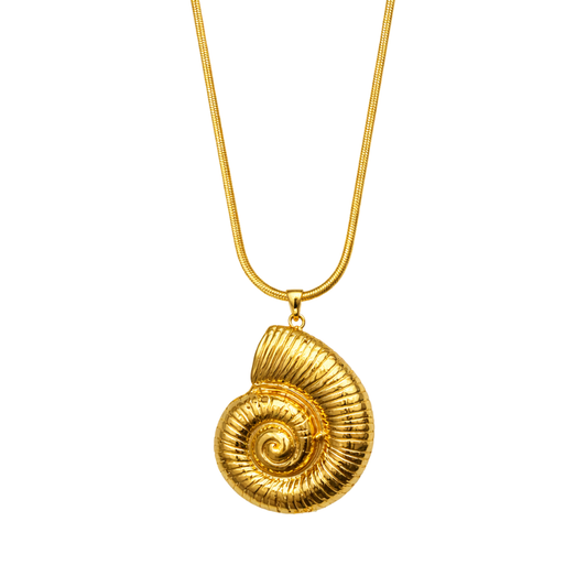 Nylah Shell Pendant Necklace, view 30 — Soul Flow Apparel