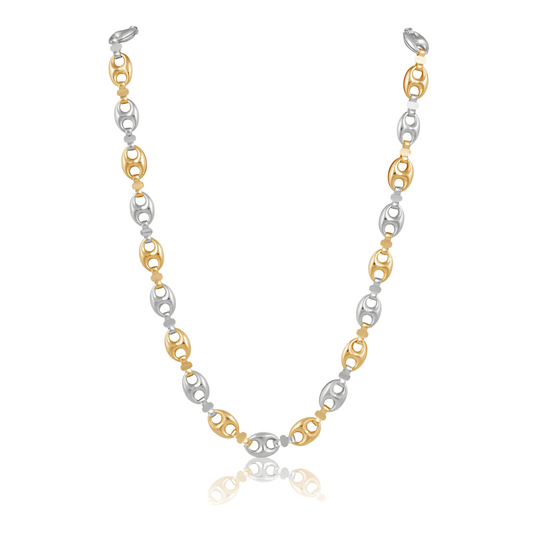 Roxanne Chain Necklace Two Tone, view 38 — Soul Flow Apparel
