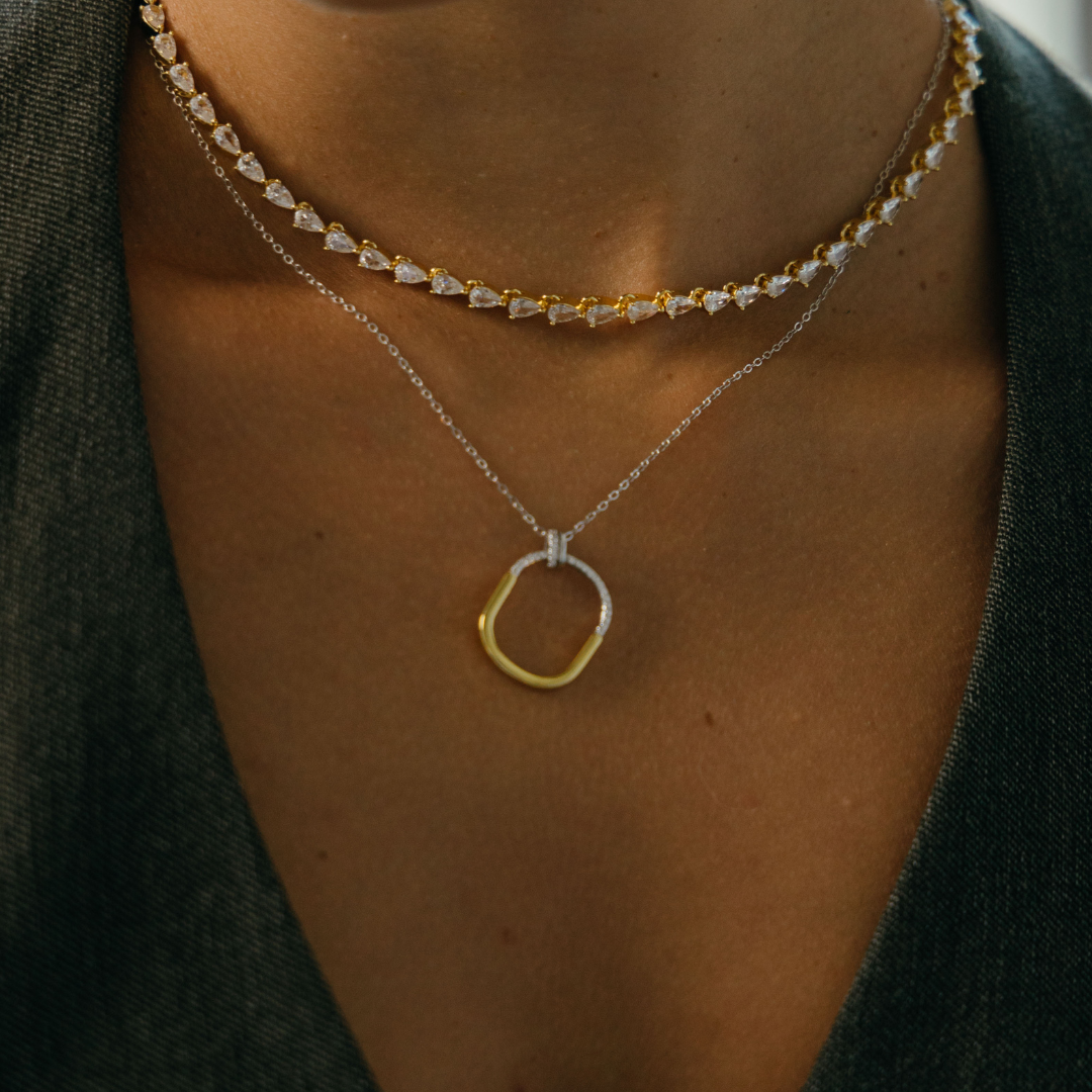 Kira Tennis Necklace, view 43 — Soul Flow Apparel