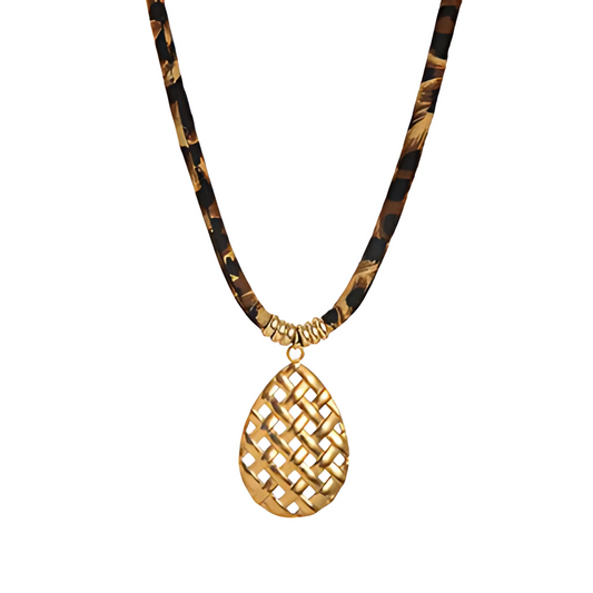 Pineapple Cord Necklace, view 45 — Soul Flow Apparel