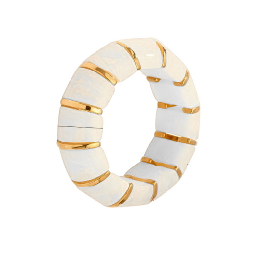 Verona Bangle White, view 53 — Soul Flow Apparel