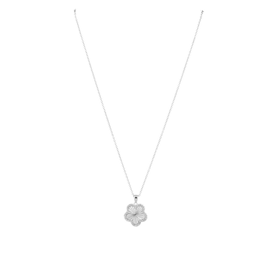 Adeline Pave Outline Pendant Necklace, view 58 — Soul Flow Apparel