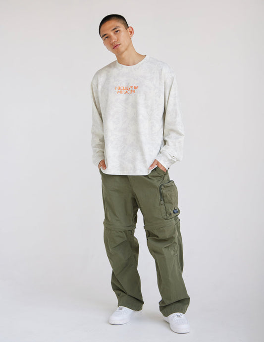 I Believe in Miracles Camo LS Heavyweight Tee – Christian T-Shirt