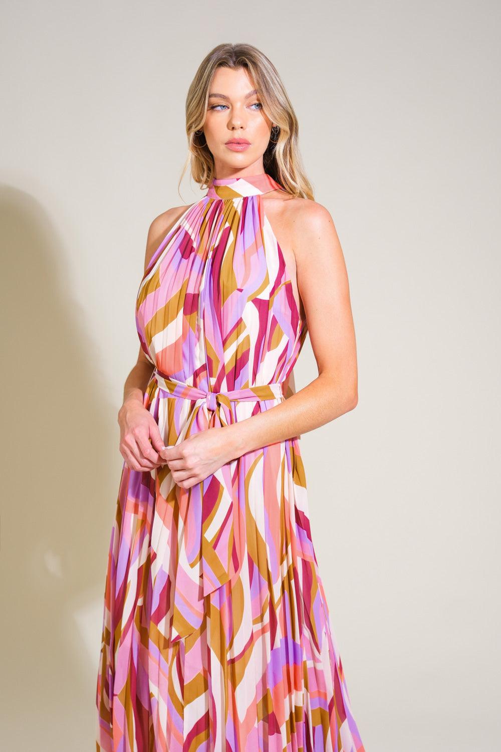 As Time Goes By Woven Maxi Dress in lavender acid, view 4 — Soul Flow Apparel
