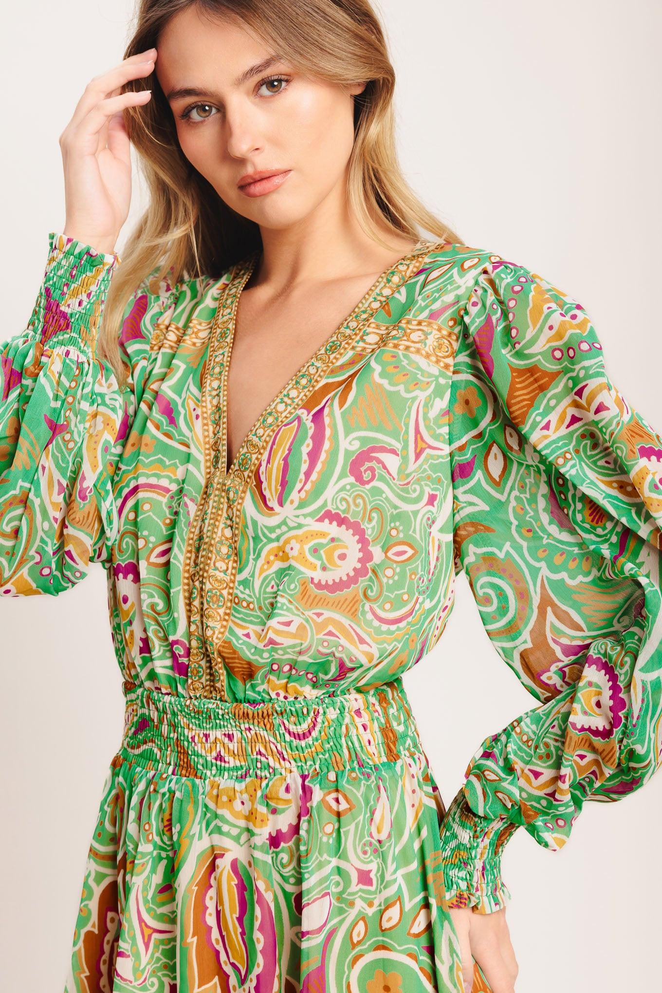 Time Spent Together Woven Mini Dress in sage, view 2 — Soul Flow Apparel