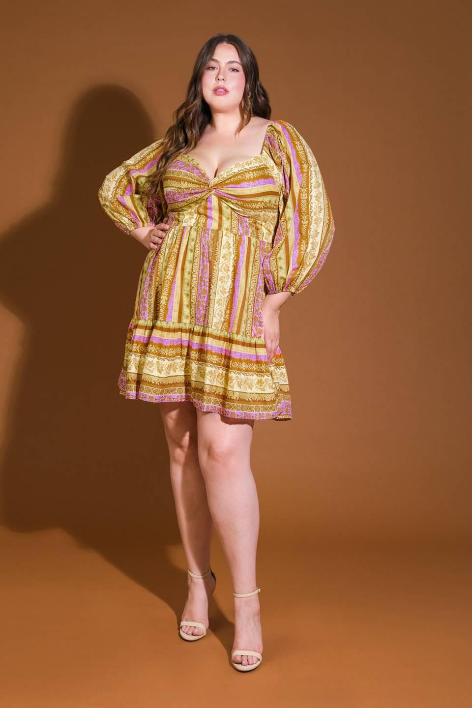 All My Pride Woven Mini Dress in brown lavender, view 1 — Soul Flow Apparel