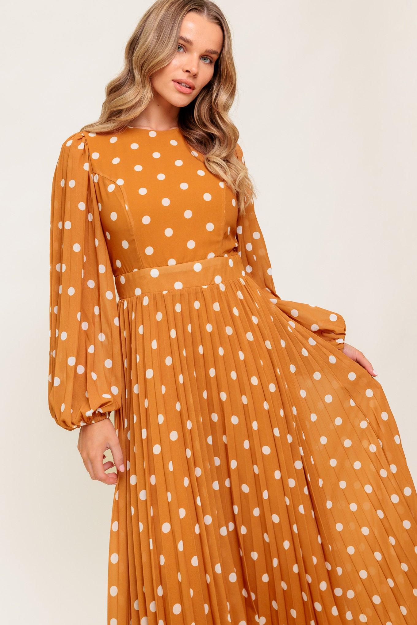 Moment Maker Woven Midi Dress in brown ivory, view 3 — Soul Flow Apparel
