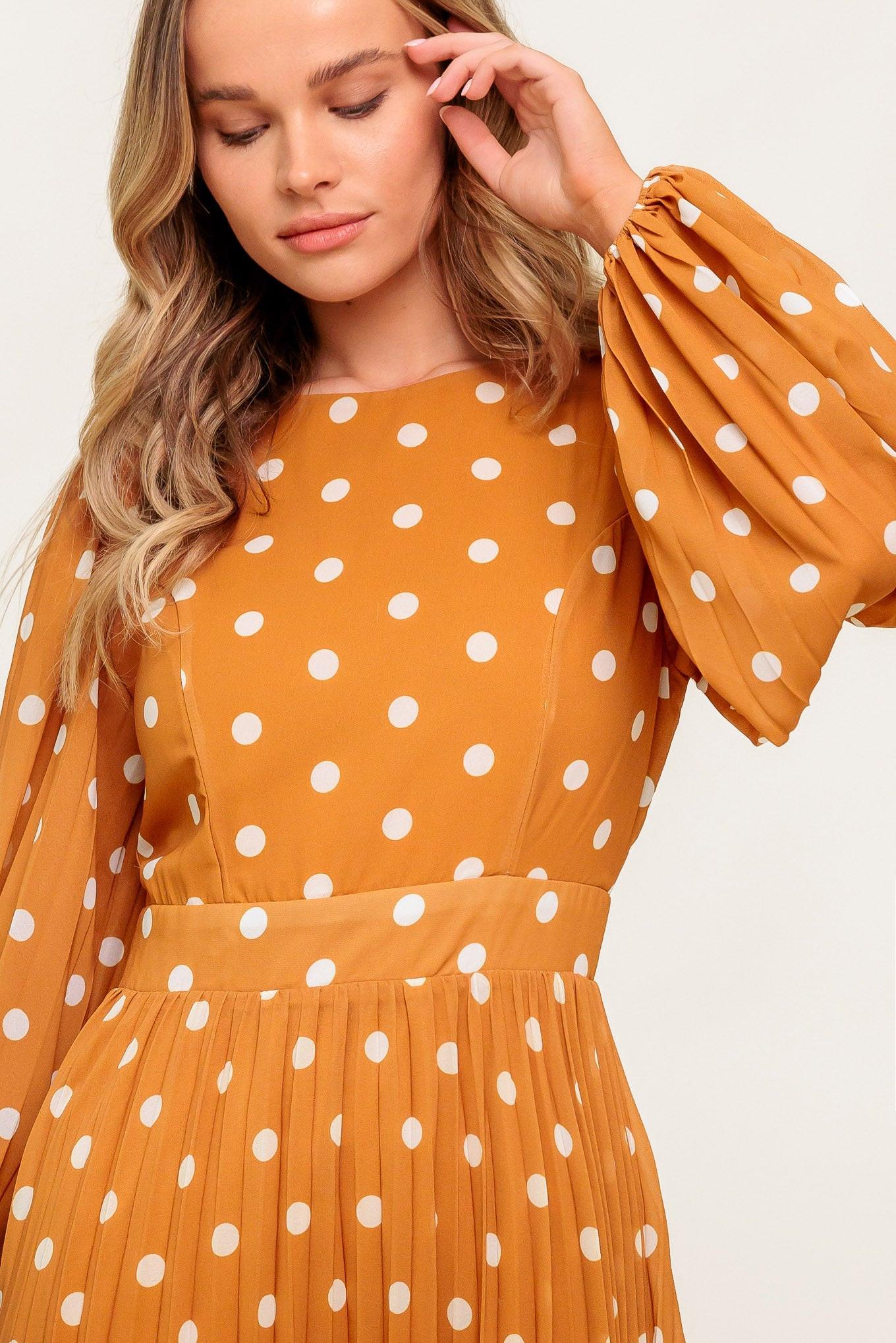 Moment Maker Woven Midi Dress in brown ivory, view 5 — Soul Flow Apparel
