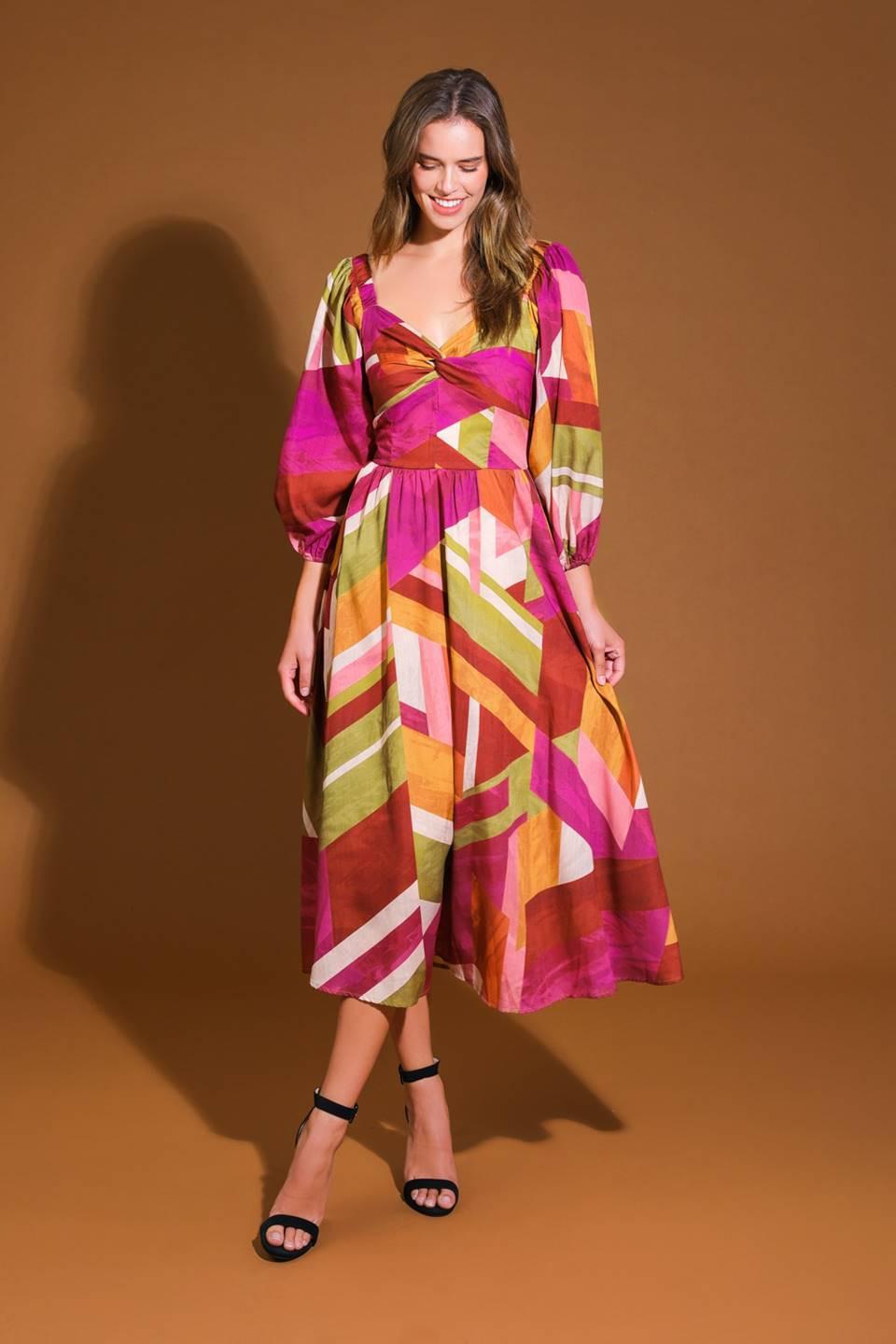 Floral Cascade Woven Mini Dress in burgundy green, view 1 — Soul Flow Apparel