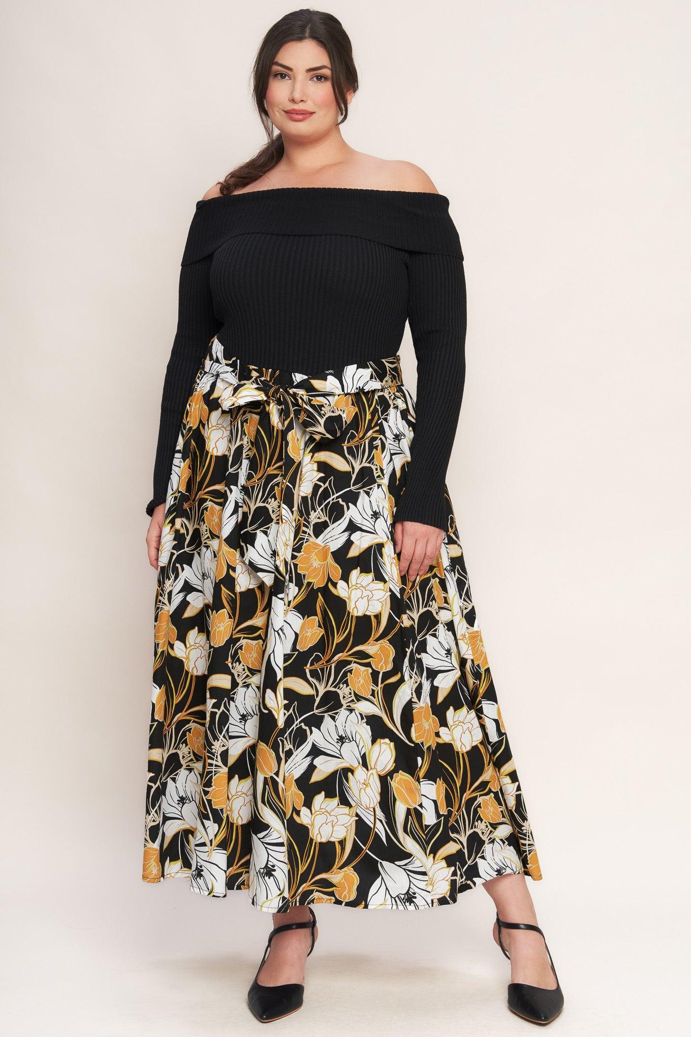 Twist on Timeless Woven Midi Dress in black, view 1 — Soul Flow Apparel