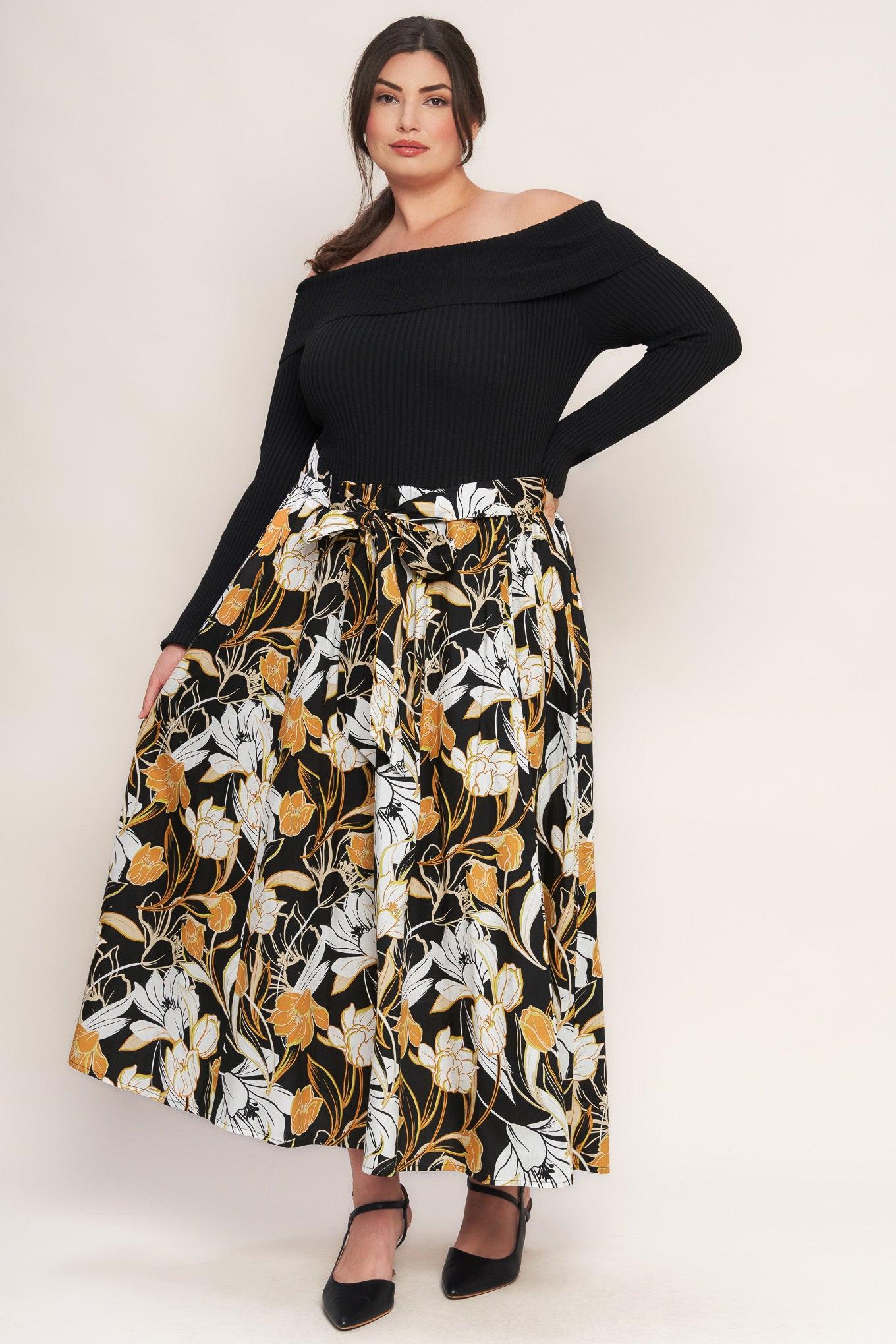 Twist on Timeless Woven Midi Dress in black, view 2 — Soul Flow Apparel