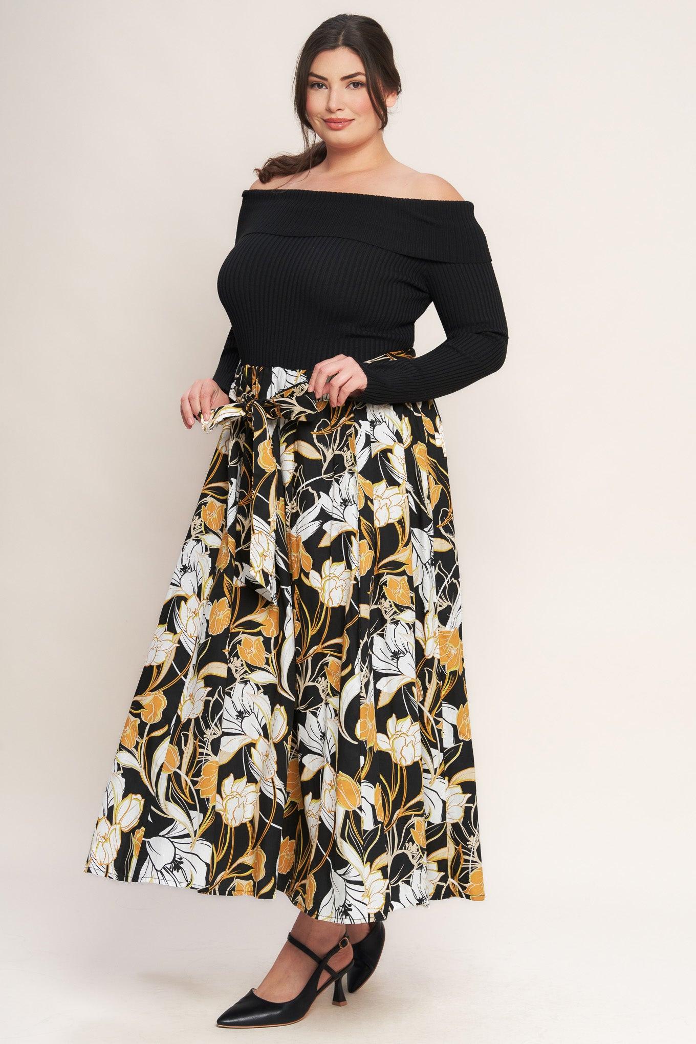 Twist on Timeless Woven Midi Dress in black, view 3 — Soul Flow Apparel