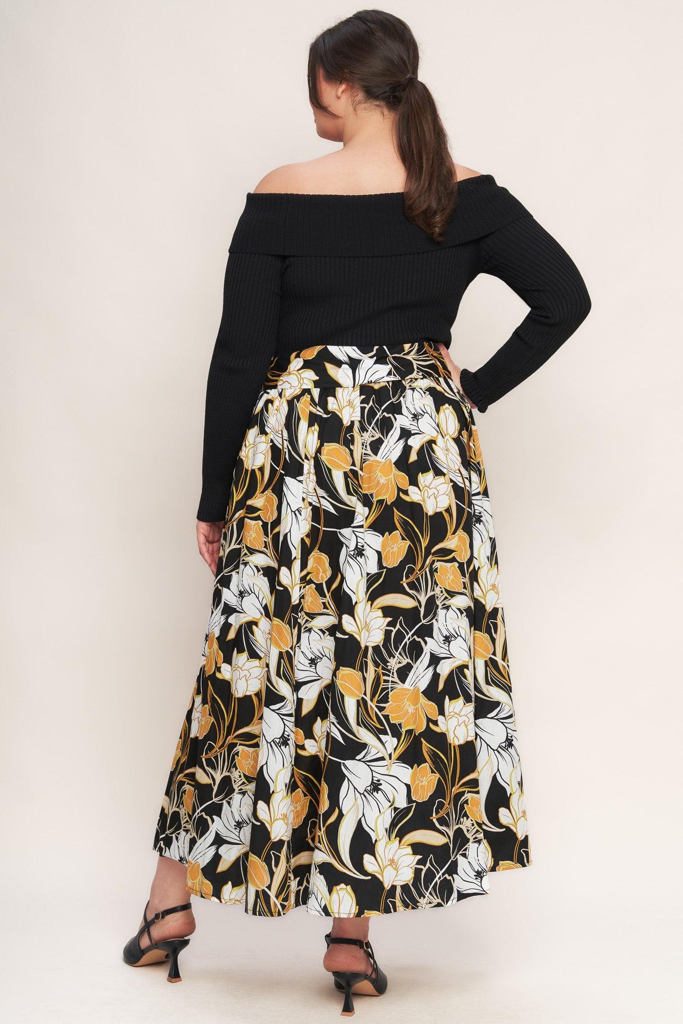 Twist on Timeless Woven Midi Dress in black, view 4 — Soul Flow Apparel