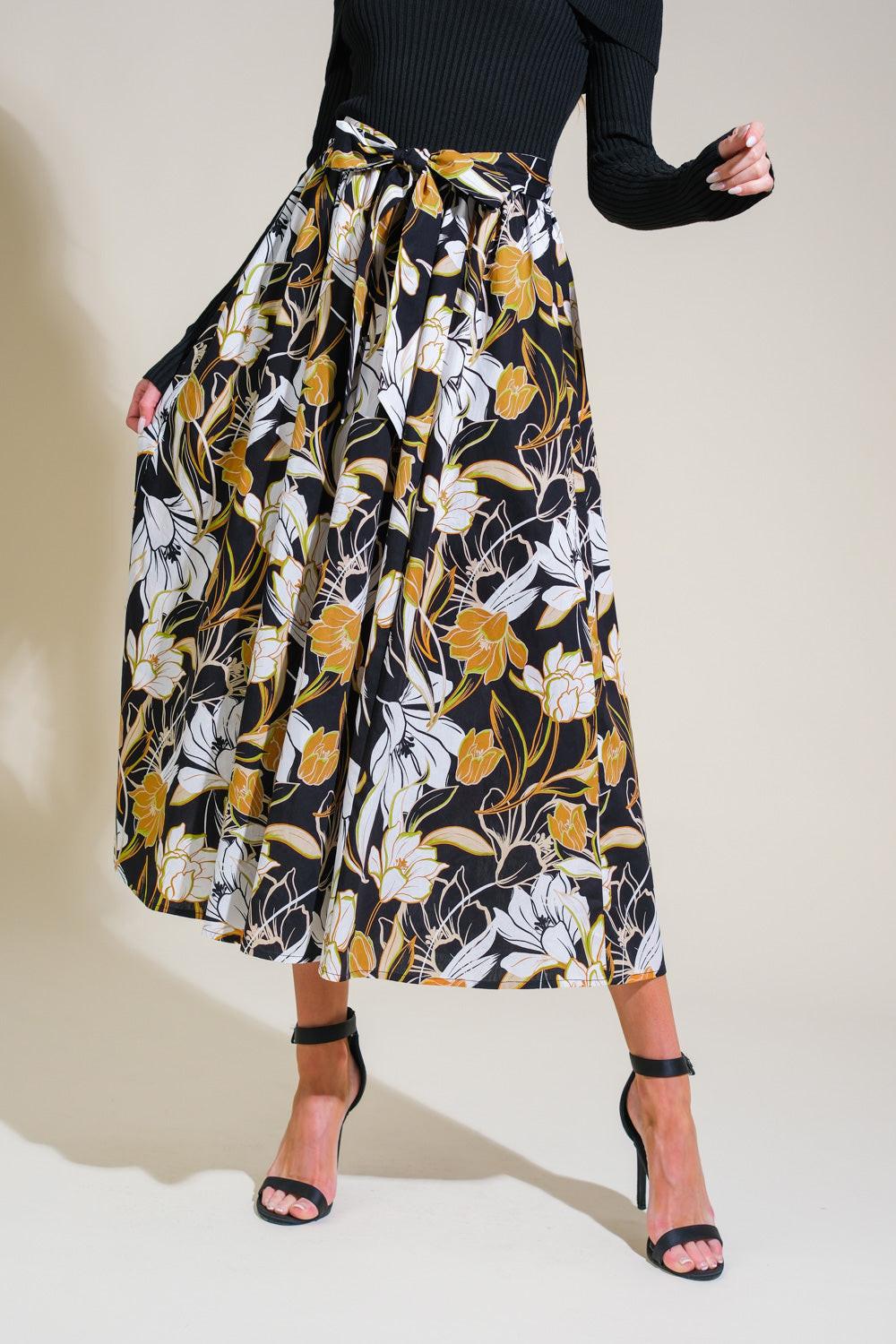Twist on Timeless Woven Midi Dress in black, view 7 — Soul Flow Apparel