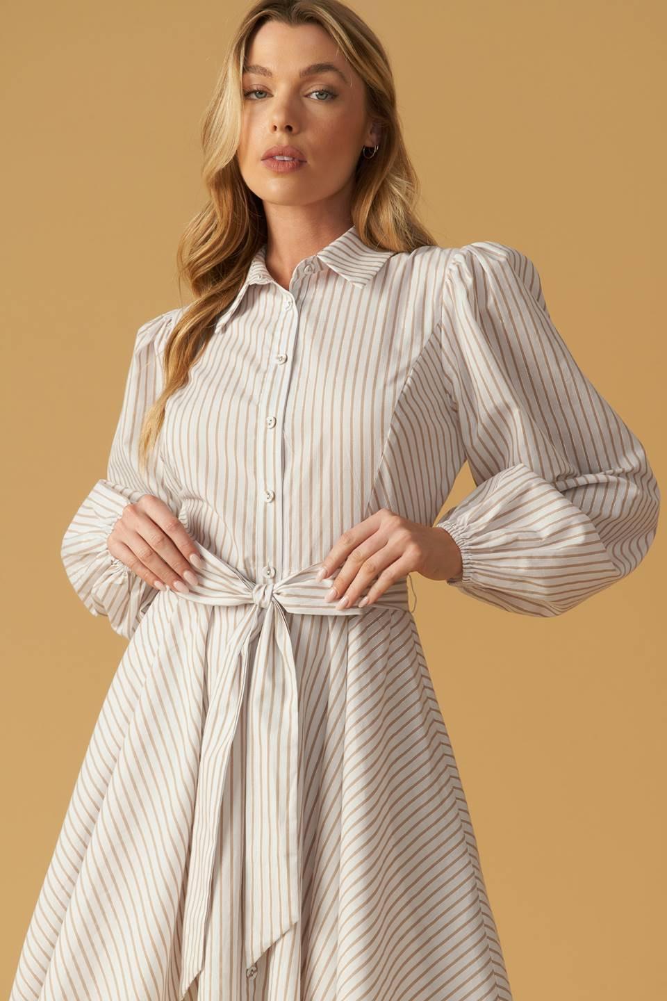 Beauty & Style Woven Mini Dress in off-white, view 7 — Soul Flow Apparel