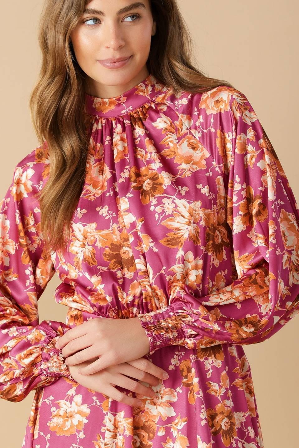 Luxe Legacy Woven Mini Dress in burgundy, view 2 — Soul Flow Apparel