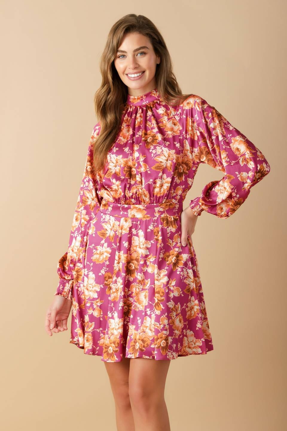 Luxe Legacy Woven Mini Dress in burgundy, view 4 — Soul Flow Apparel