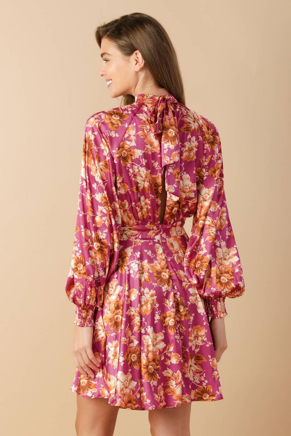 Luxe Legacy Woven Mini Dress in burgundy, view 6 — Soul Flow Apparel