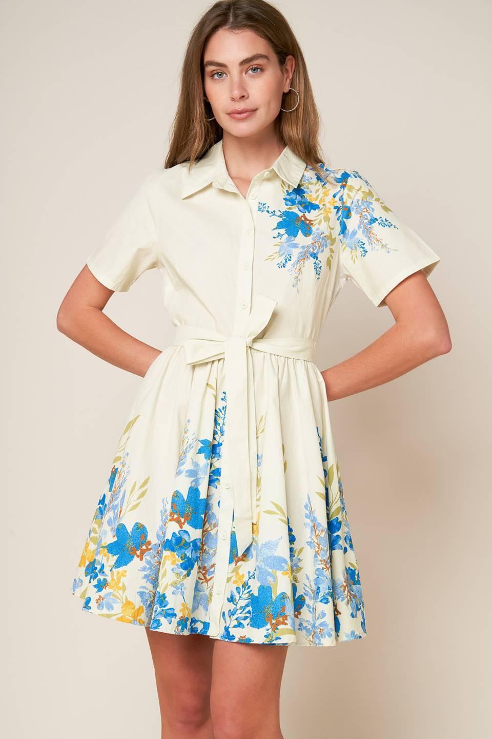 Always Remarkable Woven Mini Dress in ivory, view 6 — Soul Flow Apparel