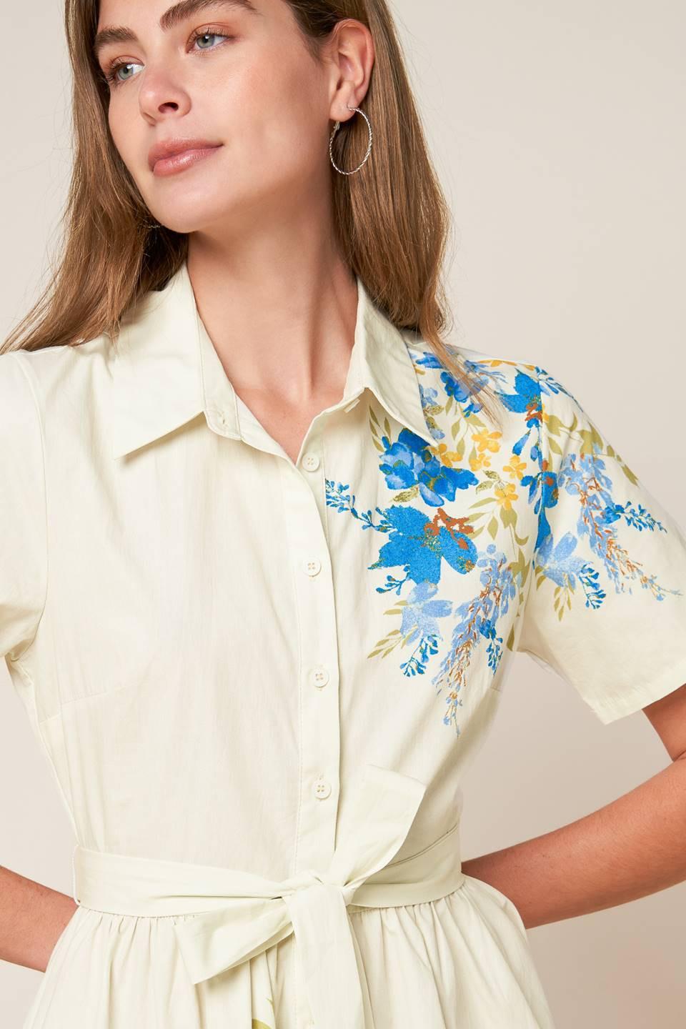 Always Remarkable Woven Mini Dress in ivory, view 7 — Soul Flow Apparel