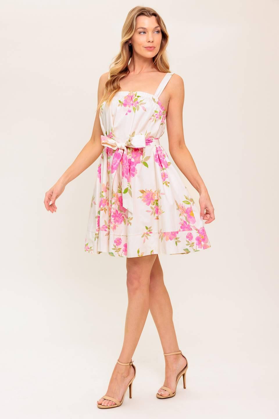 Perfect Afternoon Woven Mini Dress in ivory, view 6 — Soul Flow Apparel