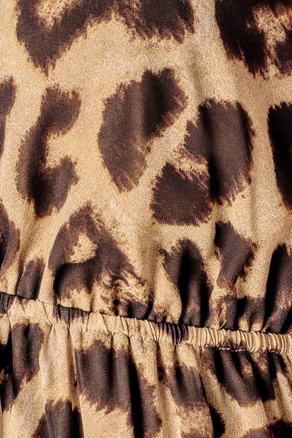 Beach Bum Leopard Woven Maxi Dress, fabric swatch — Soul Flow Apparel