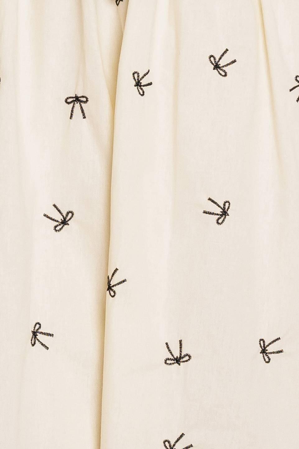 A Day At the Vineyard Woven Mini Badydoll Dress in ivory, fabric swatch — Soul Flow Apparel