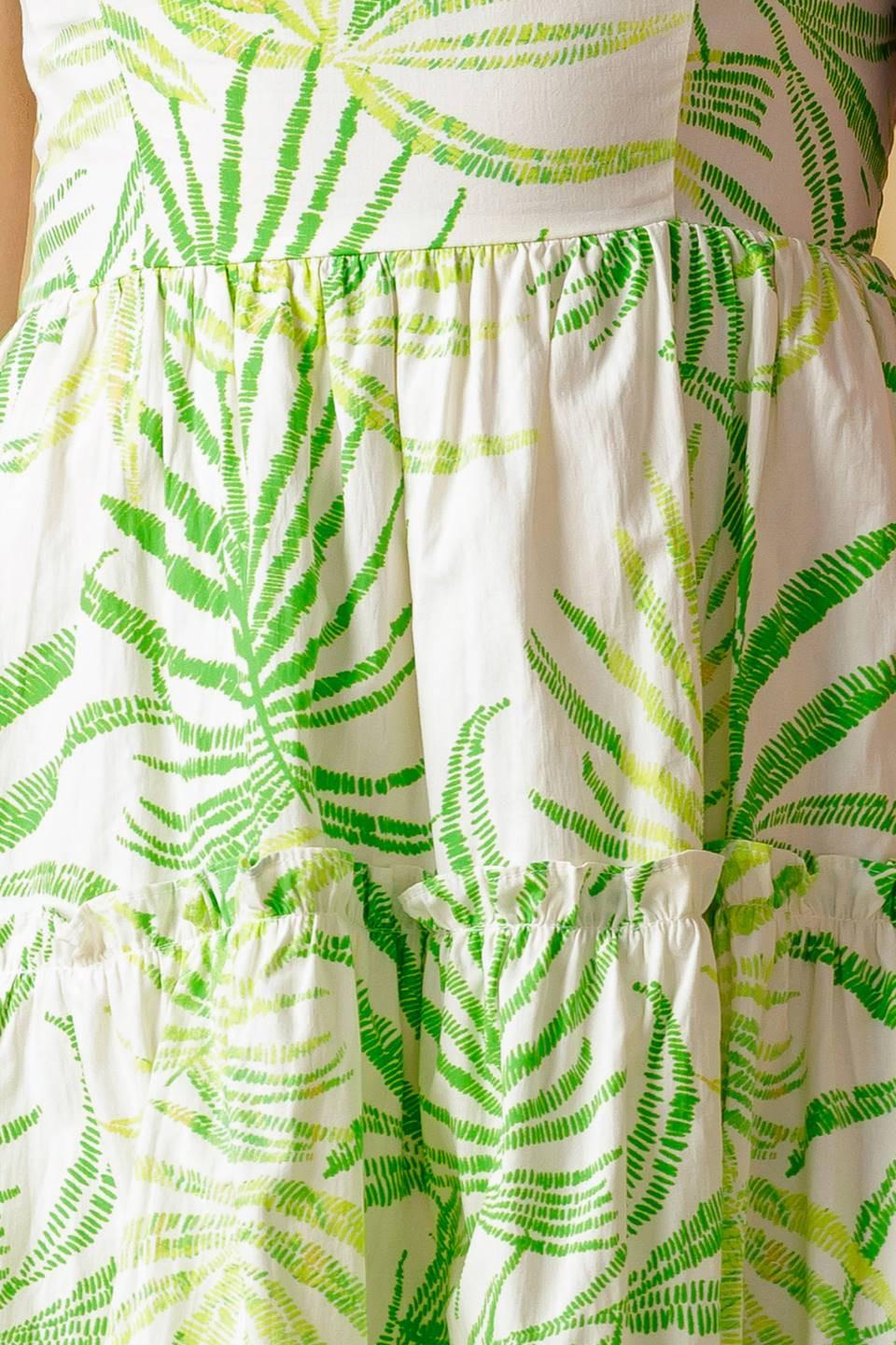 Adorable Intentions Woven Mini Dress in ivory green, fabric swatch — Soul Flow Apparel