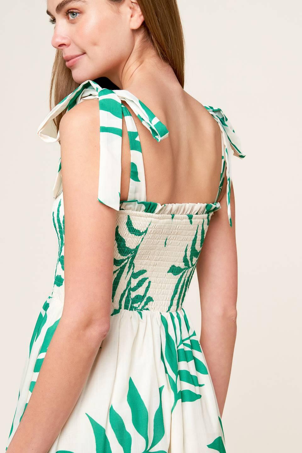 Dream with Me Woven Maxi Dress in ivory green, view 6 — Soul Flow Apparel