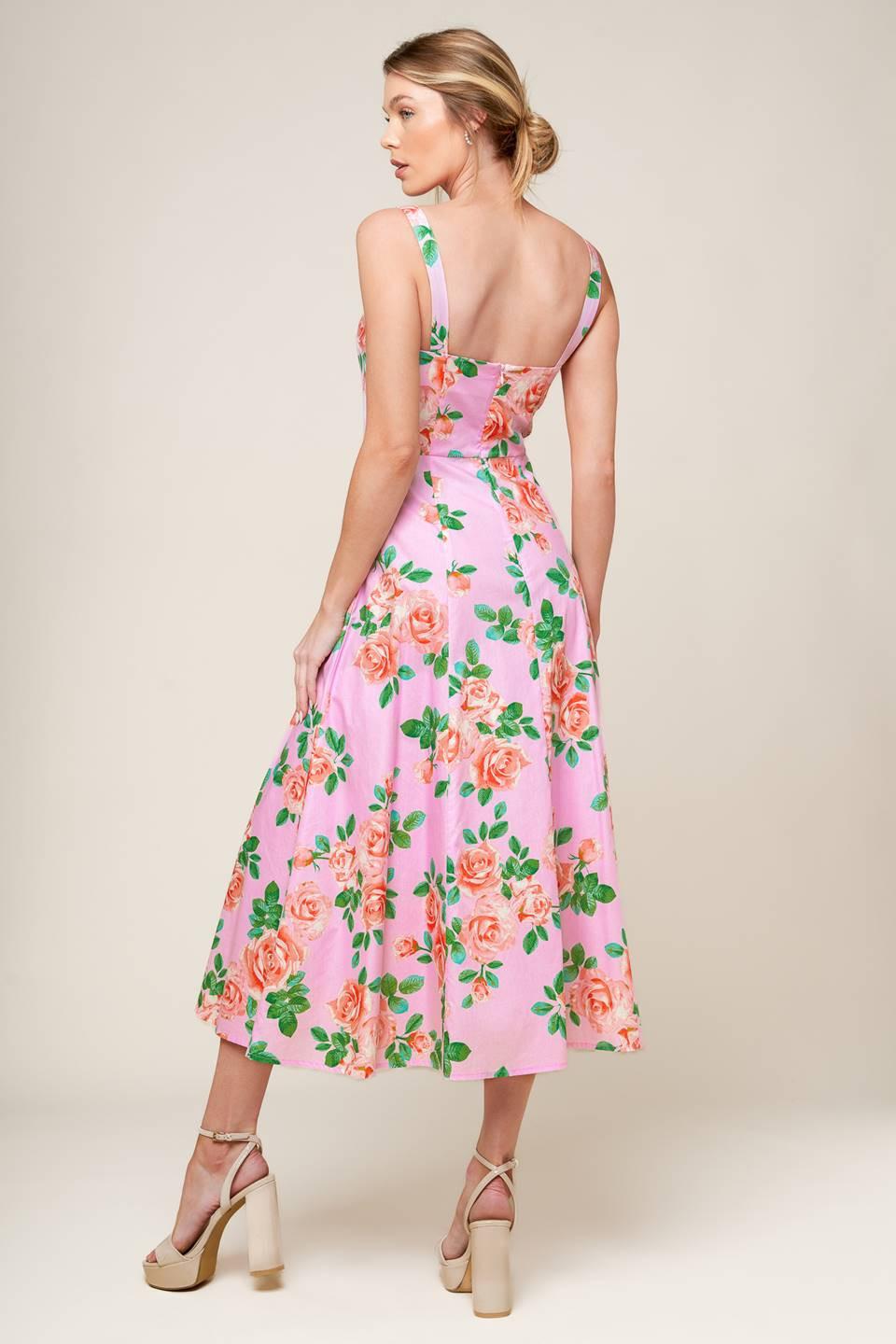 Time for Team Woven Midi Dress in blush, view 5 — Soul Flow Apparel
