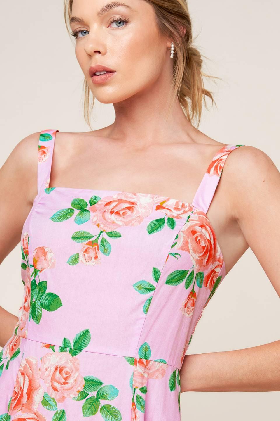 Time for Team Woven Midi Dress in blush, view 7 — Soul Flow Apparel