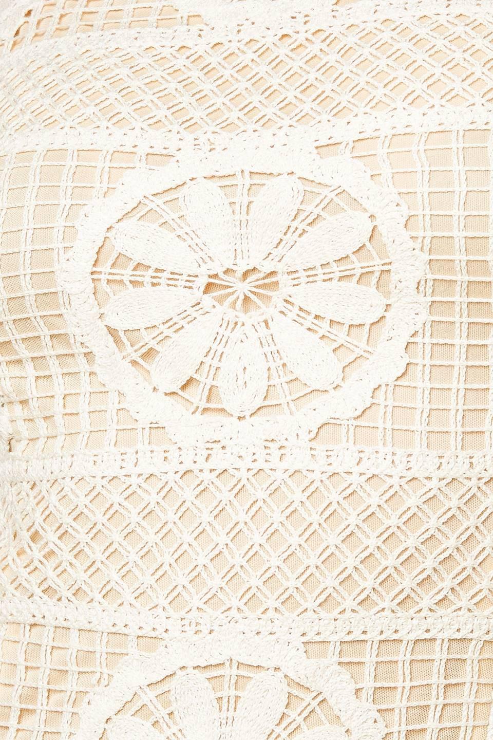 Prettiest Energy Cream Lace Midi Dress, fabric swatch — Soul Flow Apparel