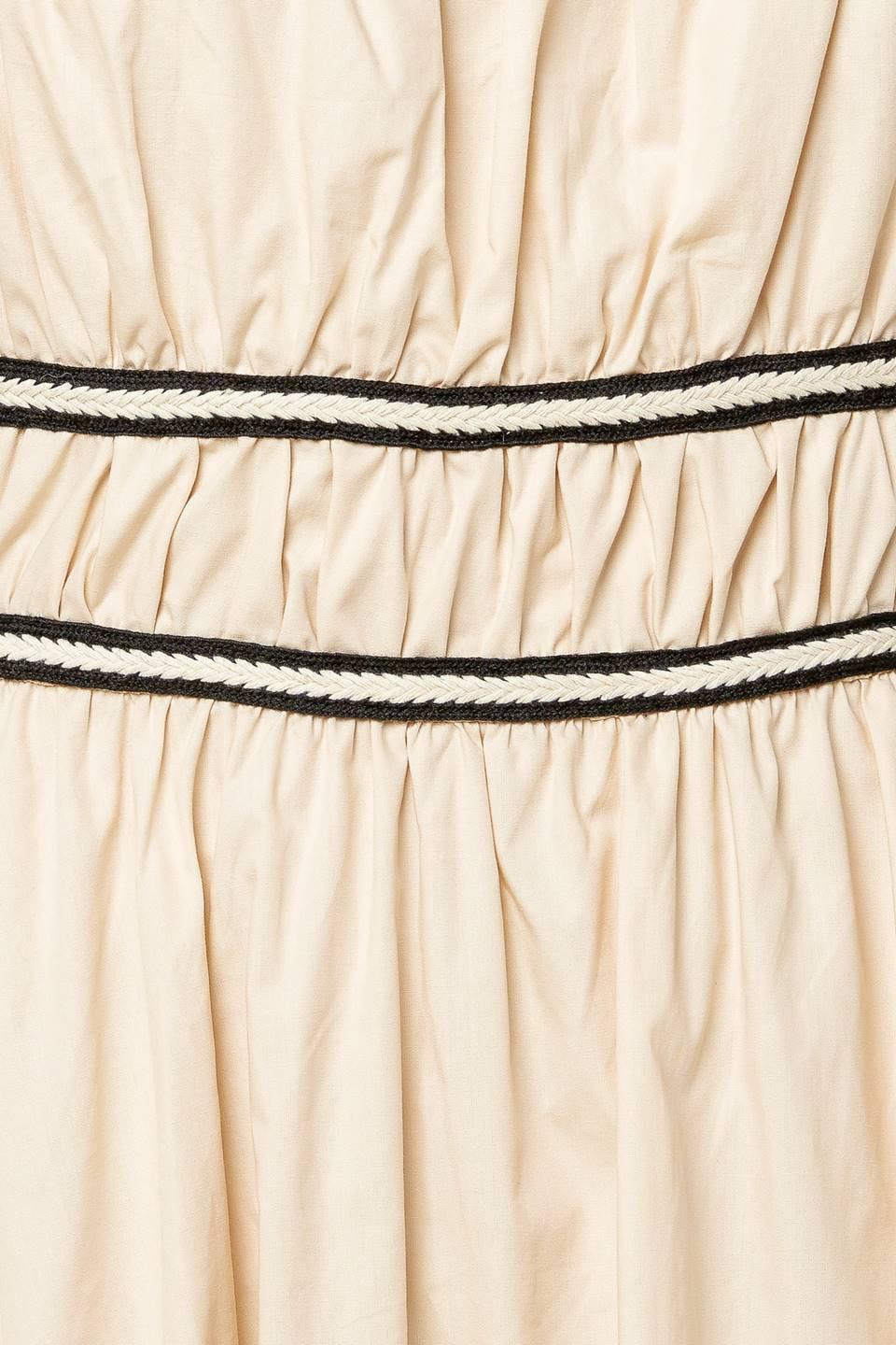 Terrific Timing Cream Woven Midi Dress, fabric swatch — Soul Flow Apparel